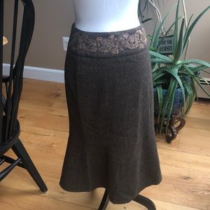 Ralph Lauren Vintage Lined Tweed Skirt. Size 6